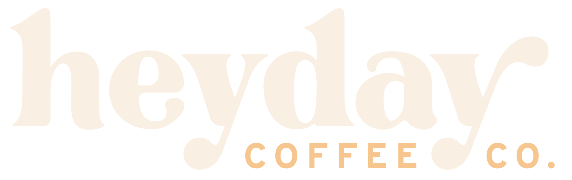 horizontally oriented Heyday Coffee Co logo.