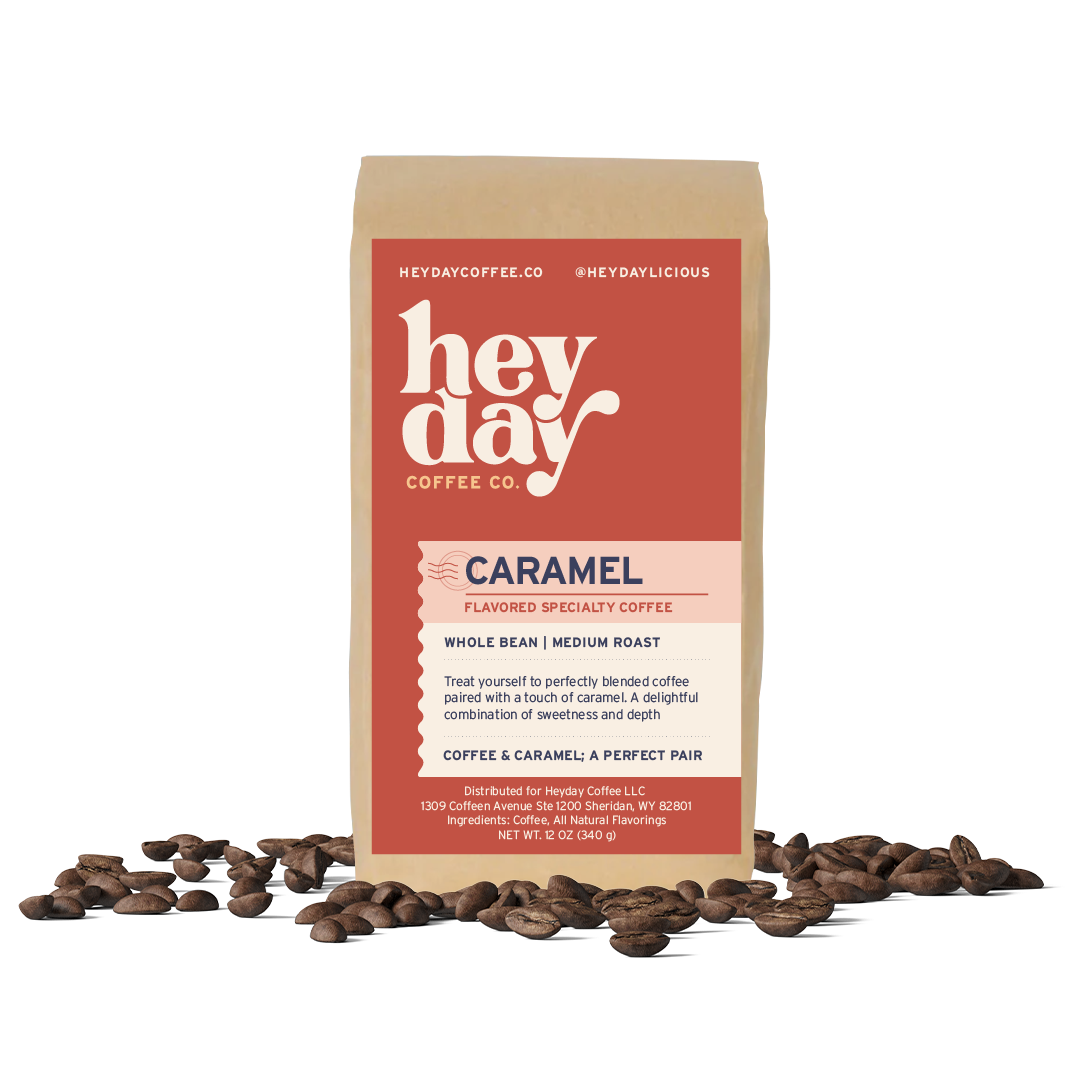 Caramel - Bag on Bed of Beans - Heyday Coffee Co.