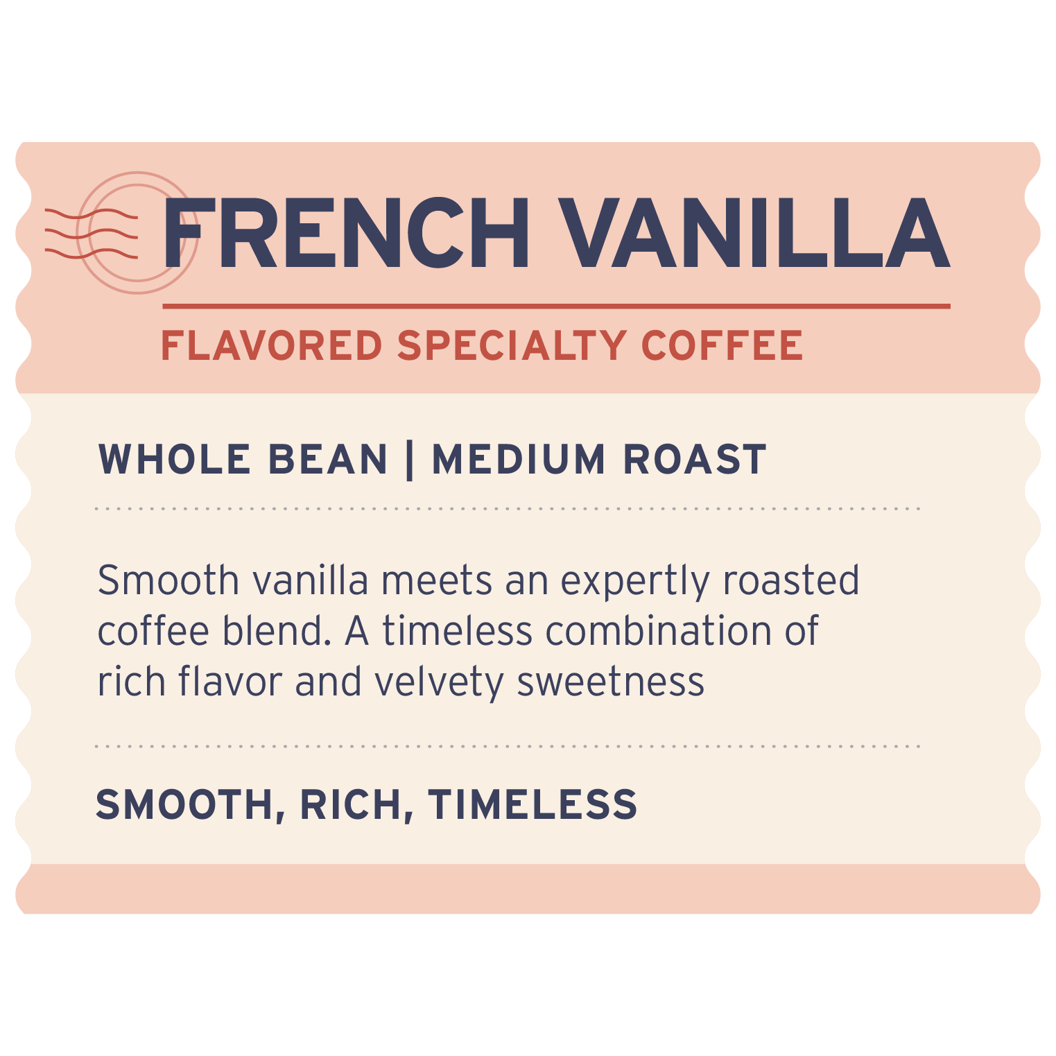 French Vanilla - Label Detail - Heyday Coffee Co.