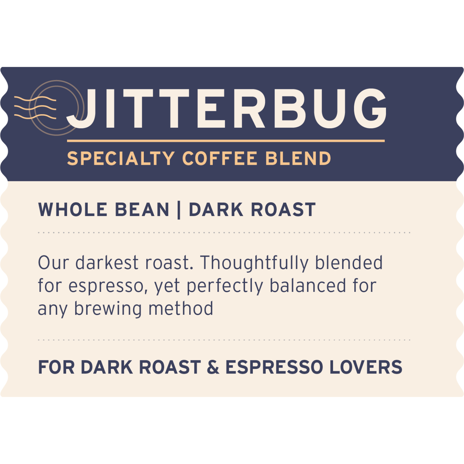 Jitterbug Blend - Label Detail - Heyday Coffee Co.