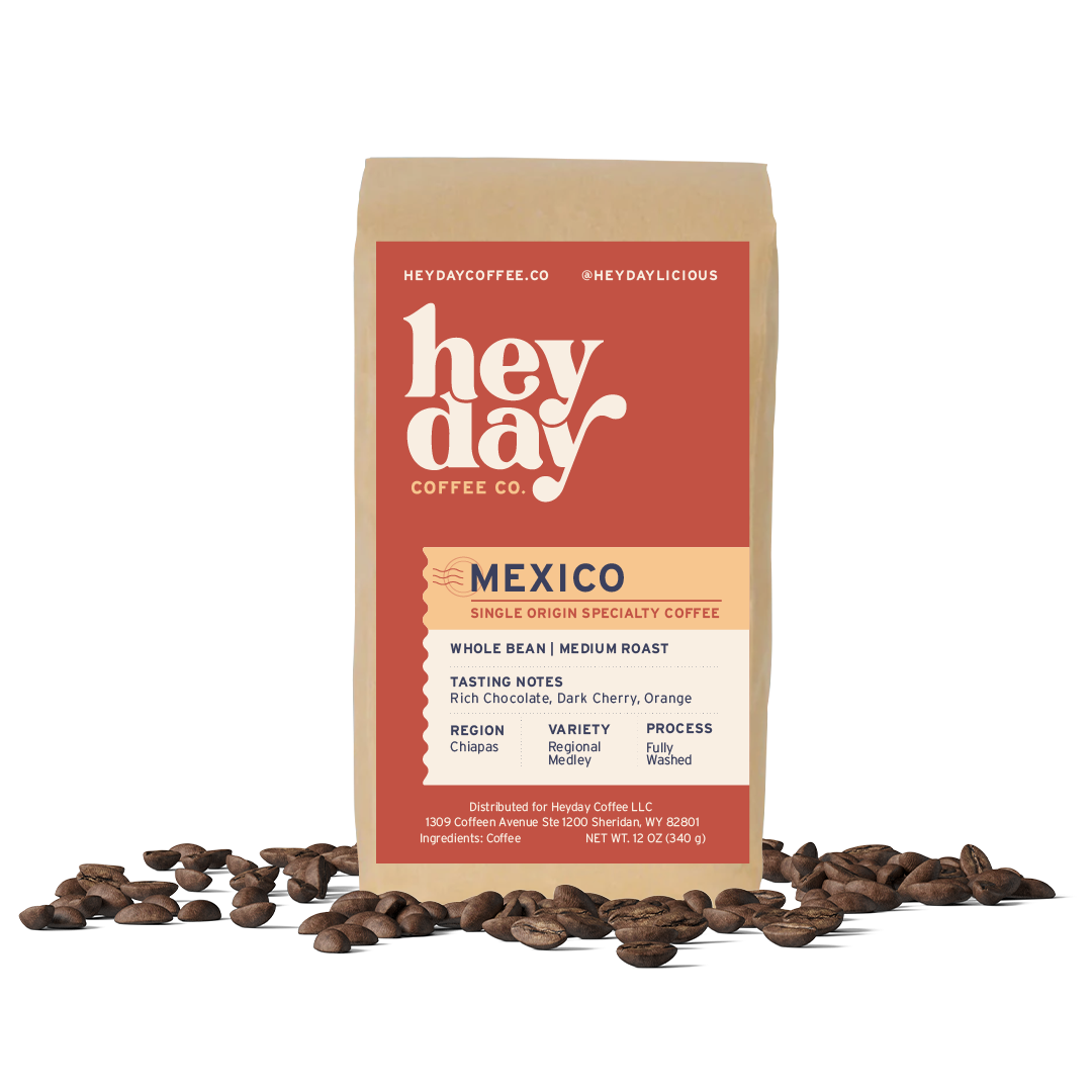 Mexico - Bag on Bed of Beans - Heyday Coffee Co.