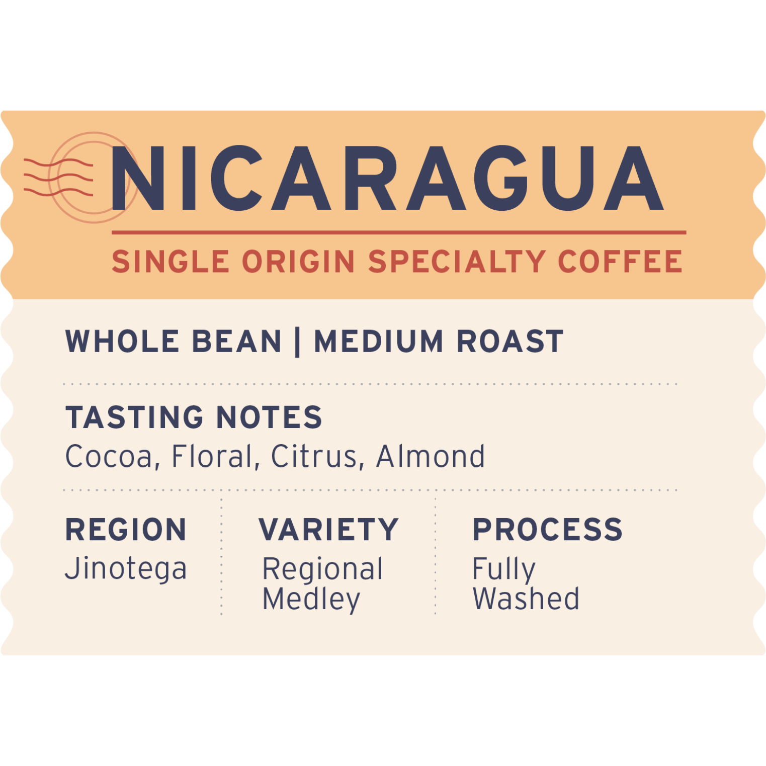 Nicaragua - Label Detail - Heyday Coffee Co.