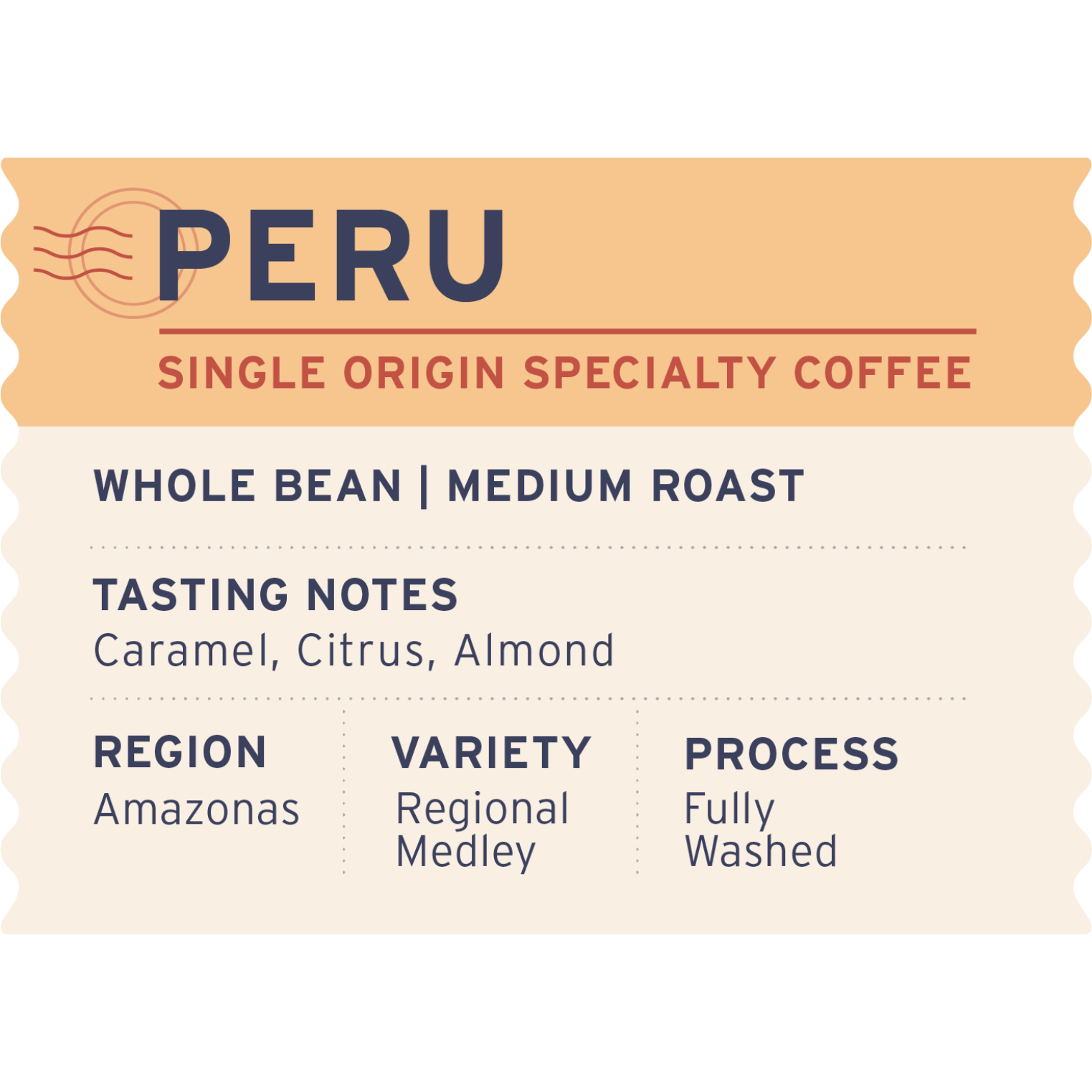 Peru - Label Detail - Heyday Coffee Co.