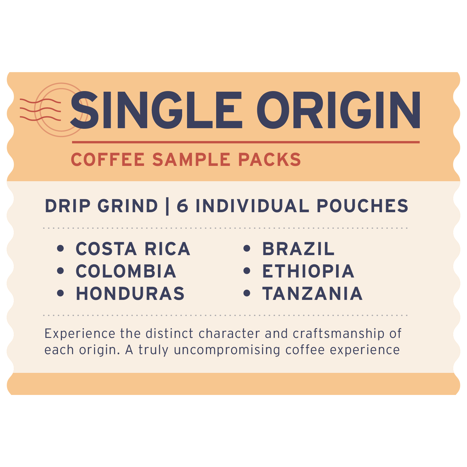 Single Origin Samples - Label Detail - Heyday Coffee Co.