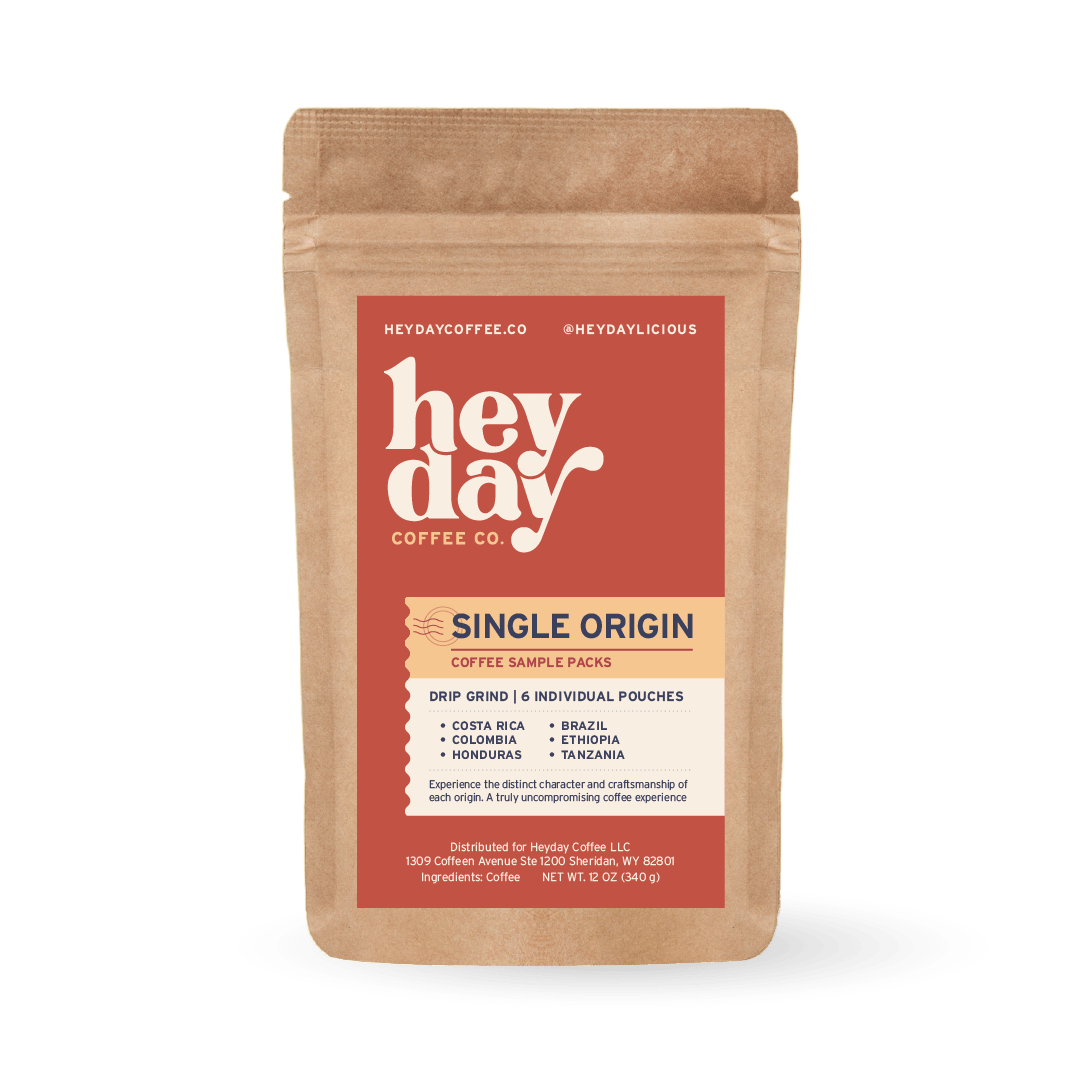 Single Origin Samples - Pouch Image - Heyday Coffee Co.